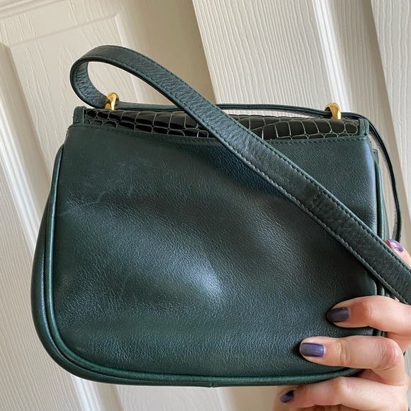 Bally Green Leather Crossbody Bag - Picture 4 of 7